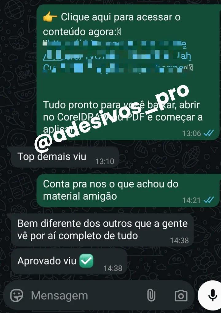 Depoimento do cliente Marley no WhatsApp